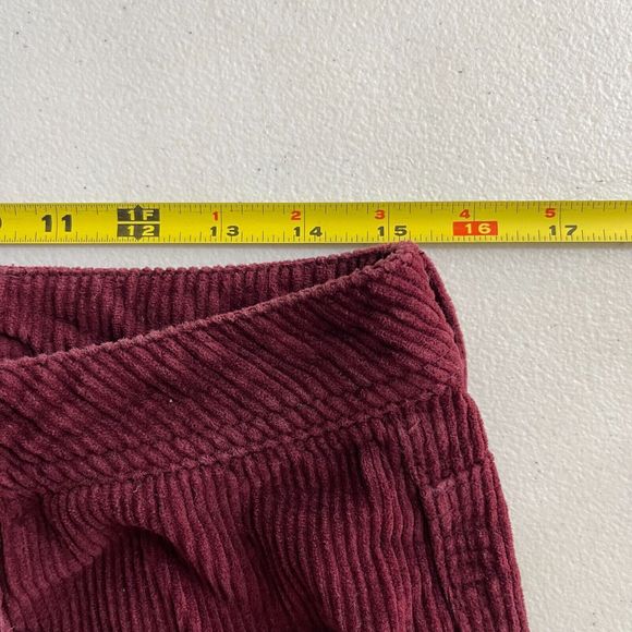 Empyre Pants Mens Size 28x27 Maroon Corduroy Relaxed Baggy Skate Y2K - Picture 9 of 12